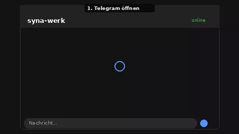 Animation: Assistenten in Telegram starten